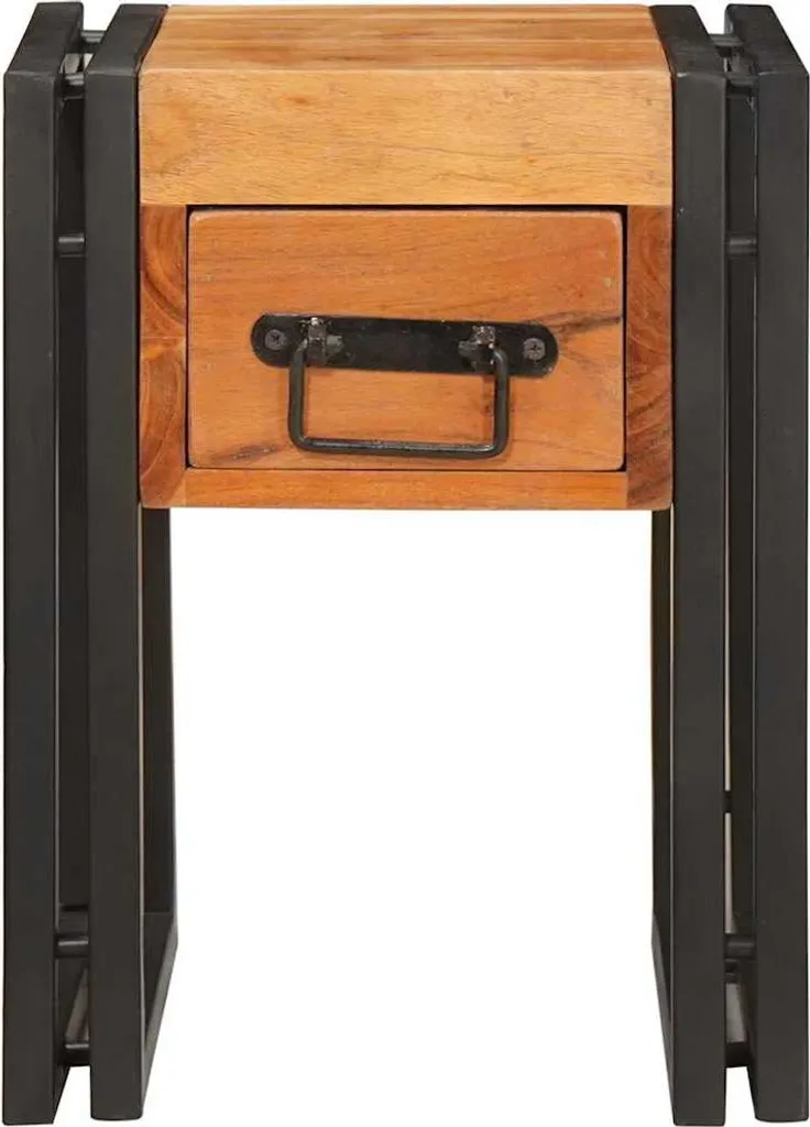Table d'appoint compacte 30x30 cm pour ranger vos télécommandes et café