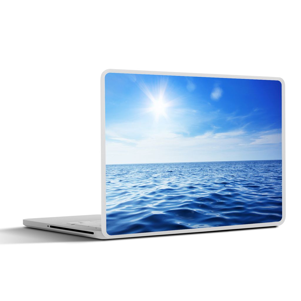 MuchoWow Laptop Aufkleber Sticker Cover Meer - Sonne - Himmel 30x22 cm - Laptop-Sticker