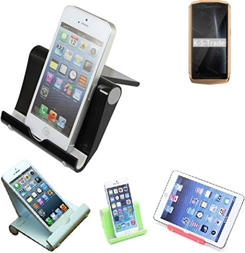 K-S-Trade Handy-Ständer kompatibel mit Cubot Pocket faltbarer Tischständer Smartphone Tablet Halterung Reise