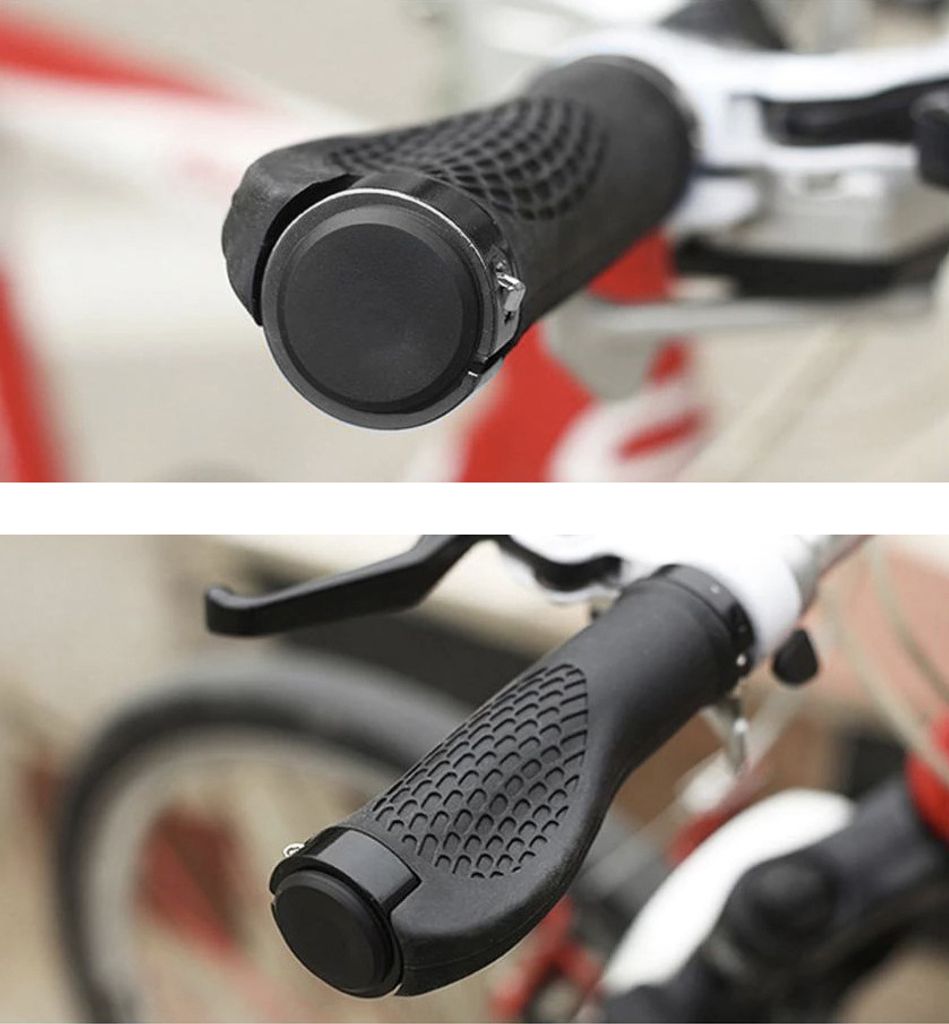 Manopole Bicicletta Ergonomiche 22,2mm Impugnature per Manubrio Bici in Gomma Impugnatura per Bicicletta Antiscivolo Manopole Bici Universale per MTB, BMX, Mountain, Foldable, Urban Bicycles (Giallo