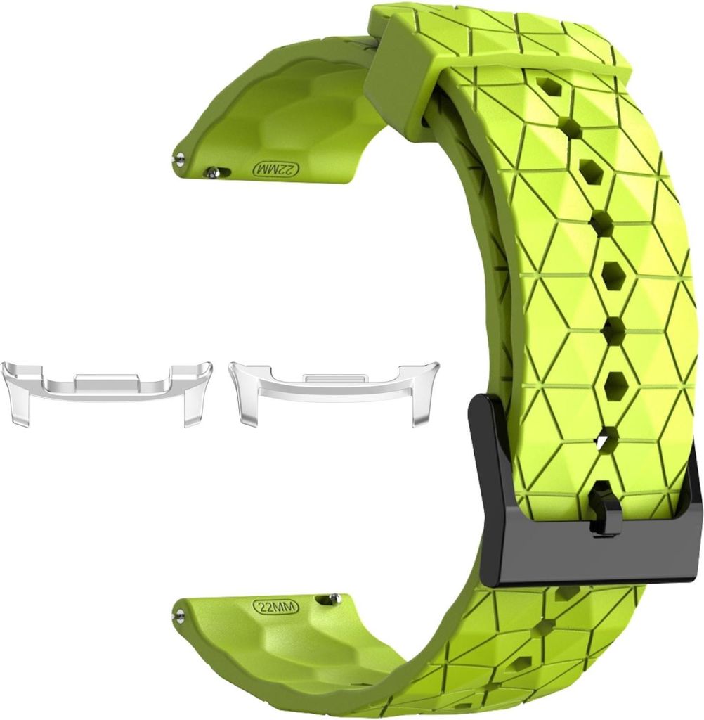 Für Samsung Galaxy Watch 8 / 8 Classic / Ultra 2 Silikon Fußball Design Ersatz Arm Band Hellgrün