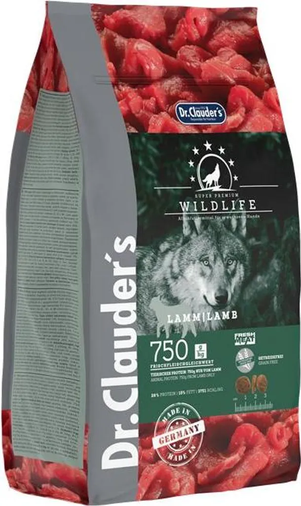 Croquettes pour Chien Adulte Dr. Clauder's Wildlife Agneau 2kg
