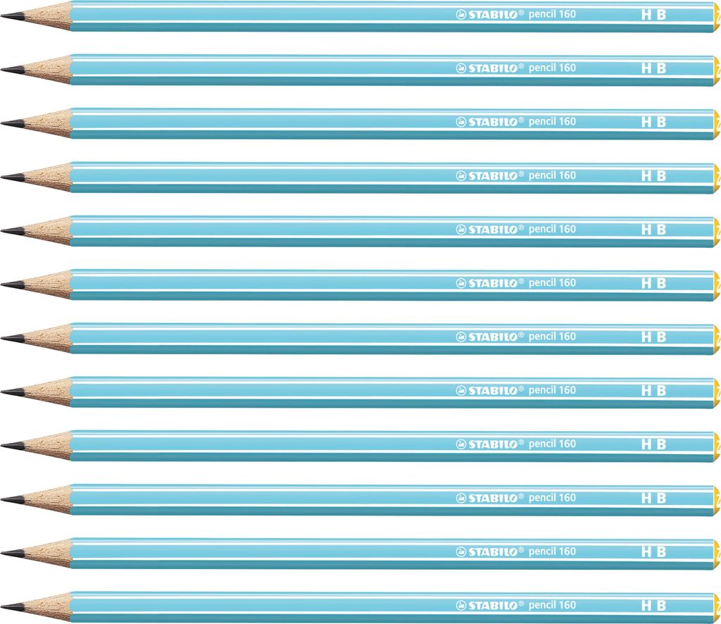 Bleistift - STABILO pencil 160 in blau - 12er Pack - Härtegrad HB