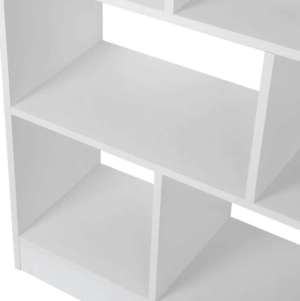 Optimisez votre rangement avec la bibliothèque Malda 8 cases Blanc en E1