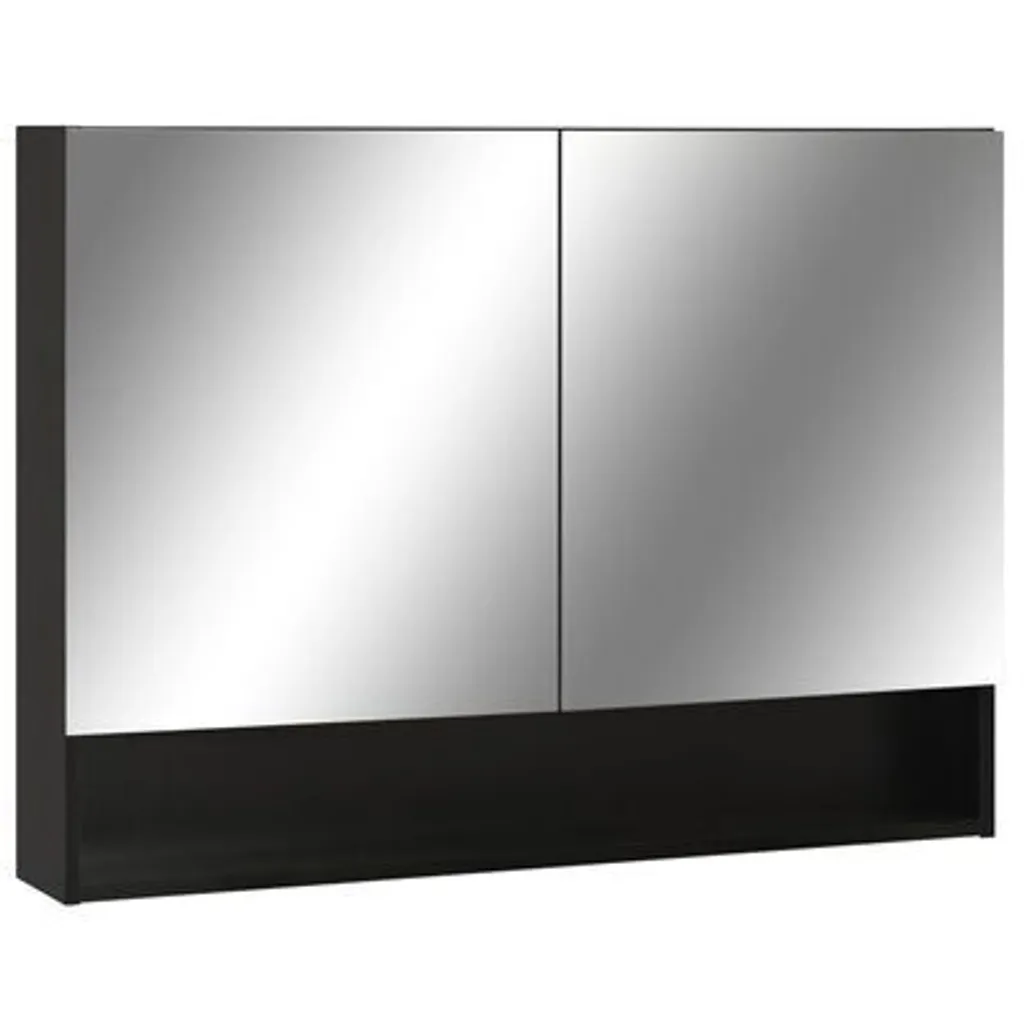 Armoire de Toilette LED Noir 80cm : Finissez-en avec le Désordre !