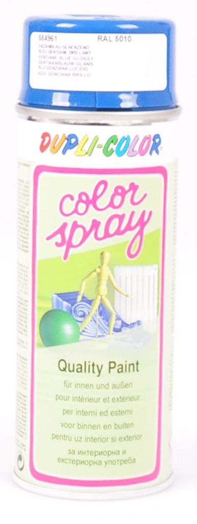 DUPLI-COLOR Kunstharzlackspray, enzianblau glänzend, 400 ml