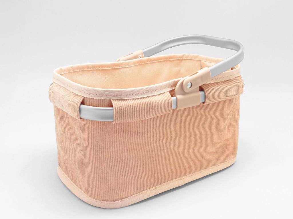 TANNER - Der kleine Kaufmann – Cord-Tragekorb Cord Peach Blossom 5006.6