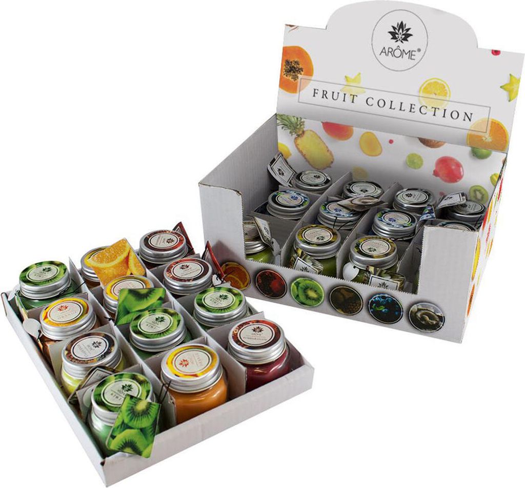 ARÔME Sada sviečok s prianím Fruit, mix 6 vôní, 24 ks Obrázok produktu 