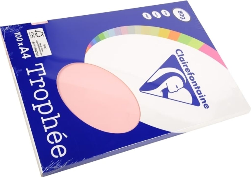 Clairefontaine CLAIRALFA PPP A4 80G 100BL ROSA