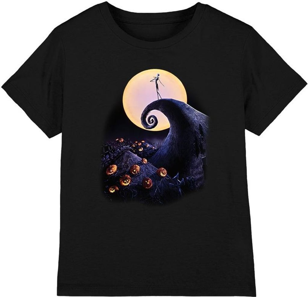 The Nightmare Before Christmas - T-Shirt für Kinder TV3387 (116) (Schwarz)