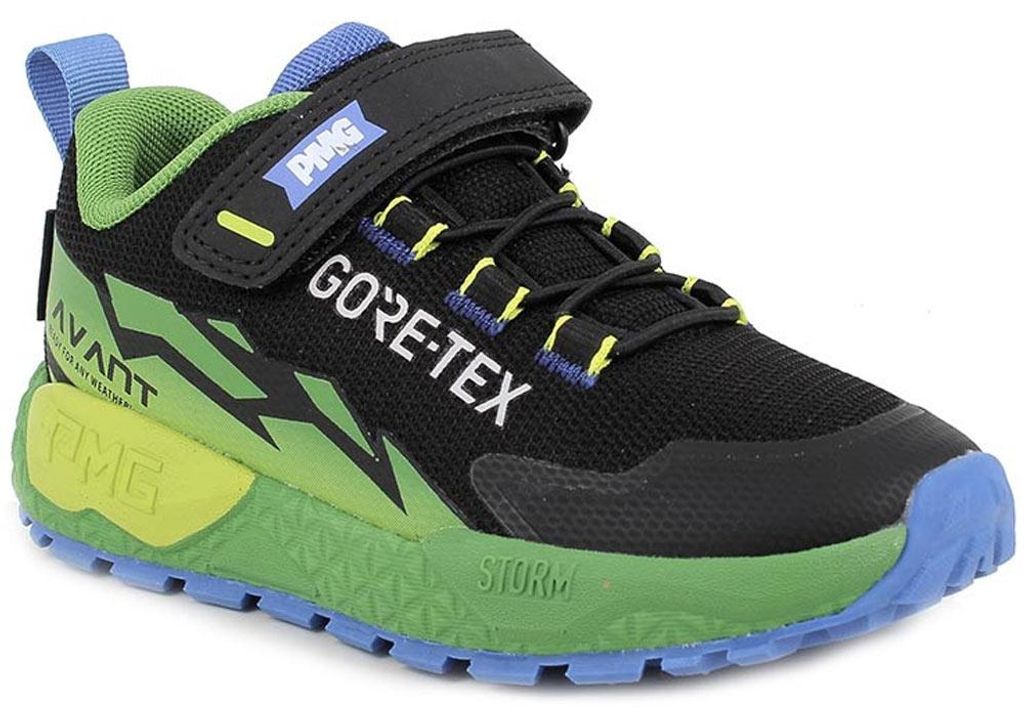 Primigi Gore-Tex Storm GTX Kinder Wasserdichte Sneaker Schwarz/Grün, 1431022 - Gr. 37