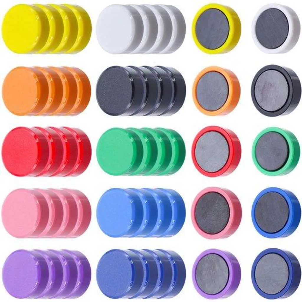 Aimants pour tableau scolaire : tri et organisation par 10 couleurs vives