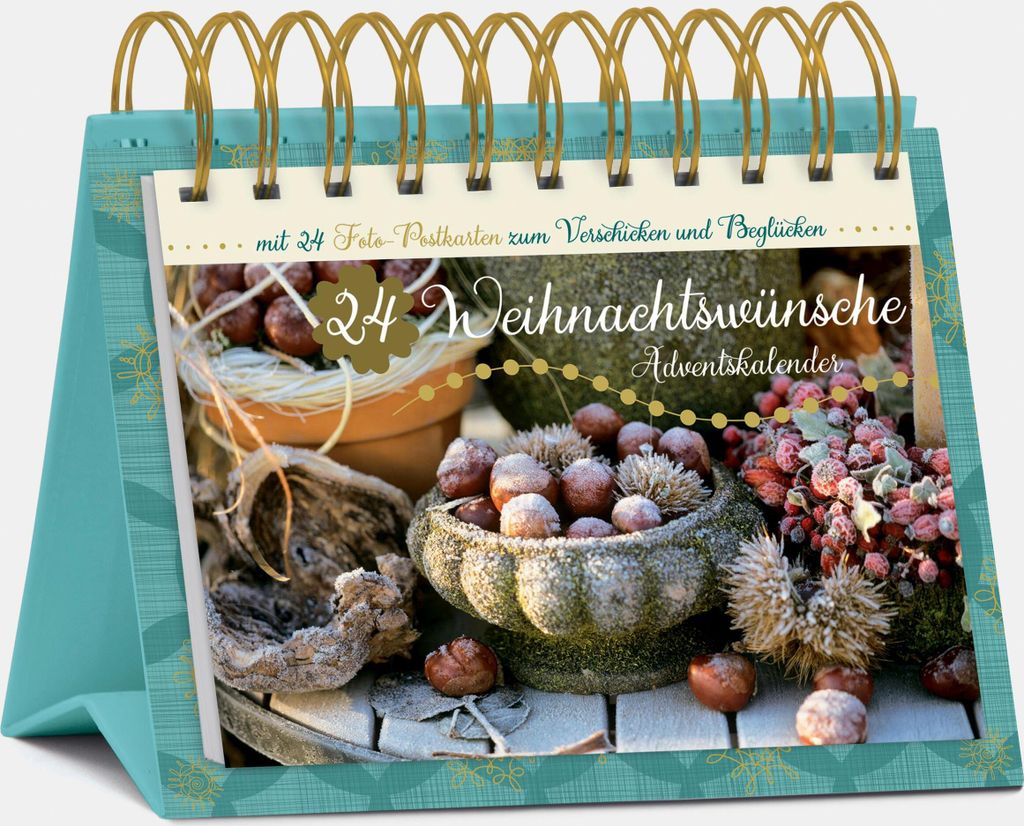 24 Weihnachtswünsche, Tisch-Adventskalender