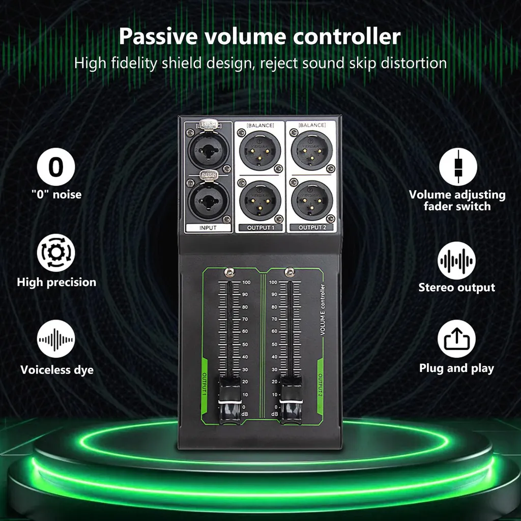 Contrôleur de Volume Stéréo XLR Passif SEAFRONT pour Lecteur DVD PC
