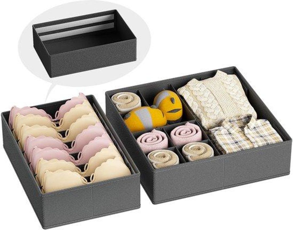 Gepolst Lade-organizer, opklapbaar für IKEA Pax-Kleiderschrank, selbstbares Lade-Organisationsystem für Babykleidung, Socken, BHs, Unterwäsche, ...