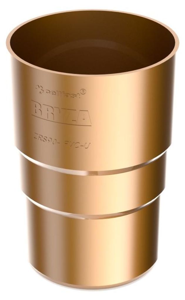 BRYZA Kunststoff Fallrohrverbinder Ø 90 mm, Kupfer - eigene Produktbild 