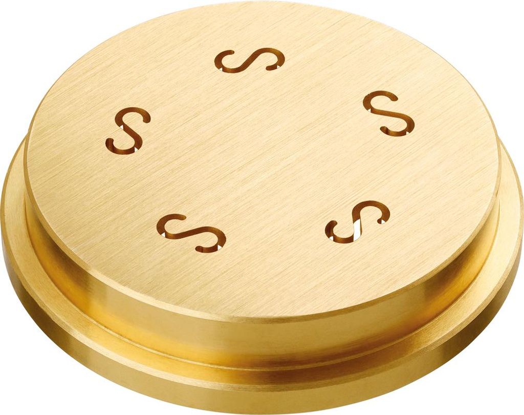 Pasta-Matrize Casarecce 9x5 mm aus Bronze, kompatibel mit Pastamaschine Serie 8000