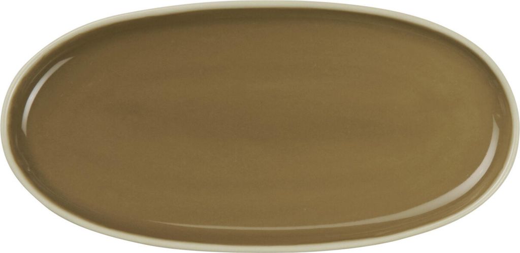 ASA Aperitifteller, oval, mocha SEMANA 20 x 10 cm, H. 2,2 cm