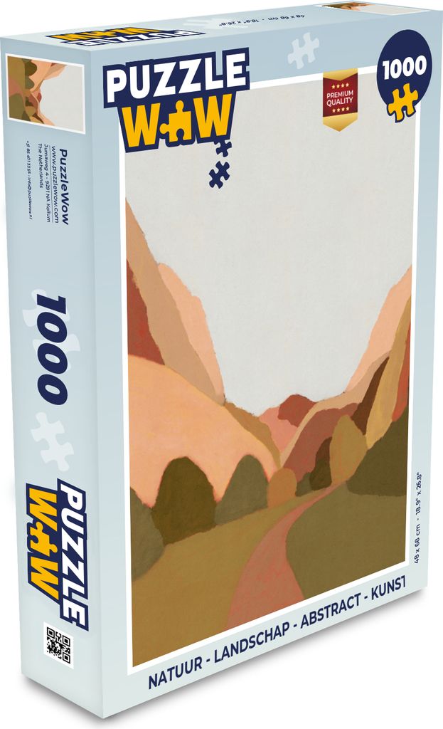 MuchoWow Puzzle 1000 Teile Natur - Landschaft - Abstrakt - Kunst - Spielzeug - Alt und Jung - Spiele - Puzzeln