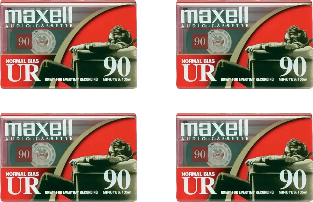 Lot de 20 Cassettes Audio Vierges Maxell UR 90 min pour Enregistrement