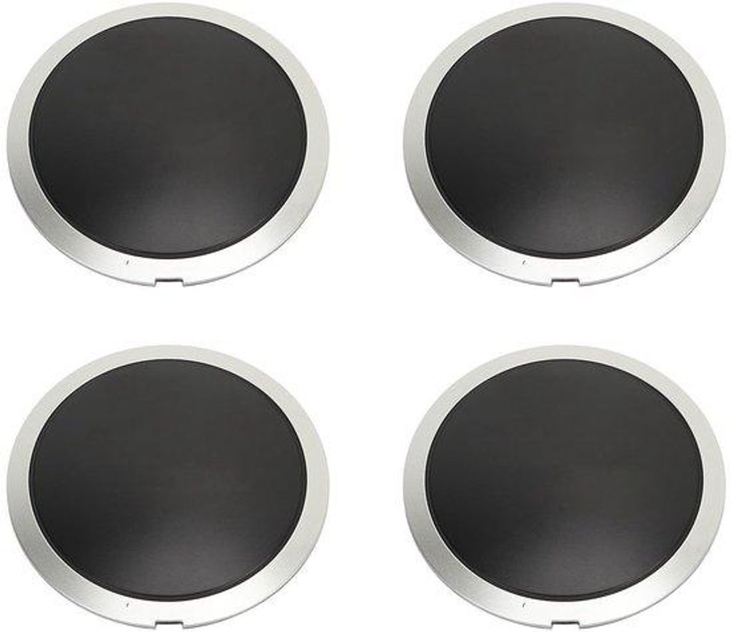 Tapa para buje de rueda, de 4 piezas, color blanco, fácil Imagen del producto 
