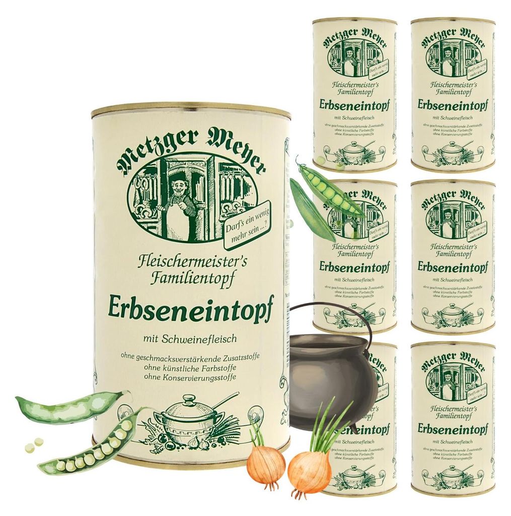 Metzger Meyer Erbseneintopf mit Schweinefleisch 6 x 1200ml Produktbild 
