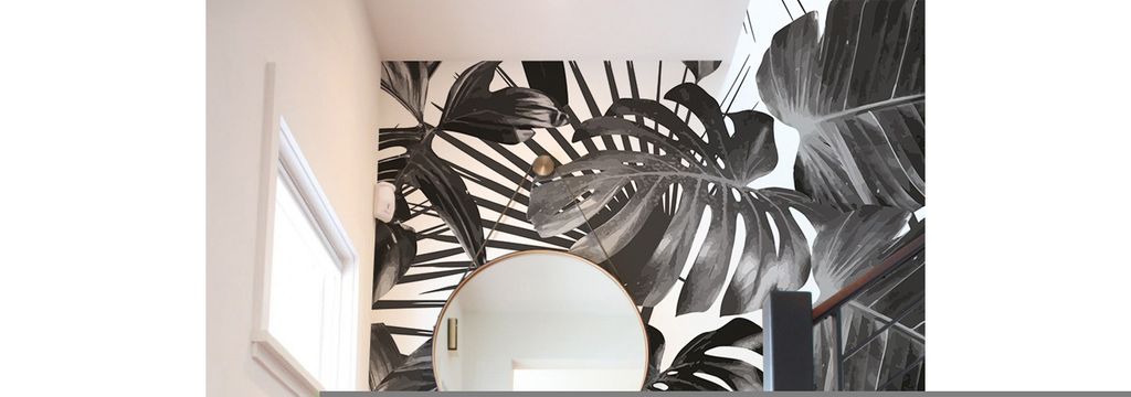 Coloray Fototapete 250x104 cm An Einer Wand Latex Latextapete - Laub
