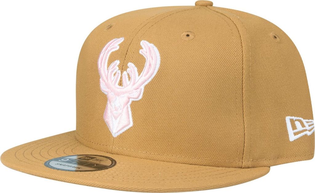 New Era 9Fifty Snapback Cap - Milwaukee Bucks panama tan