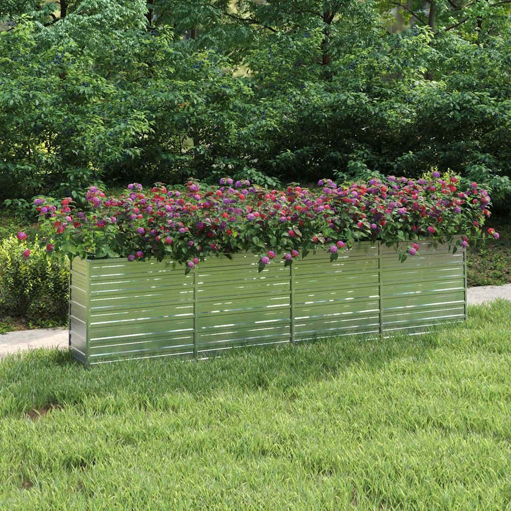 Letto da giardino rialzato 320x40x77 cm Acciaio zincato Immagine del prodotto 