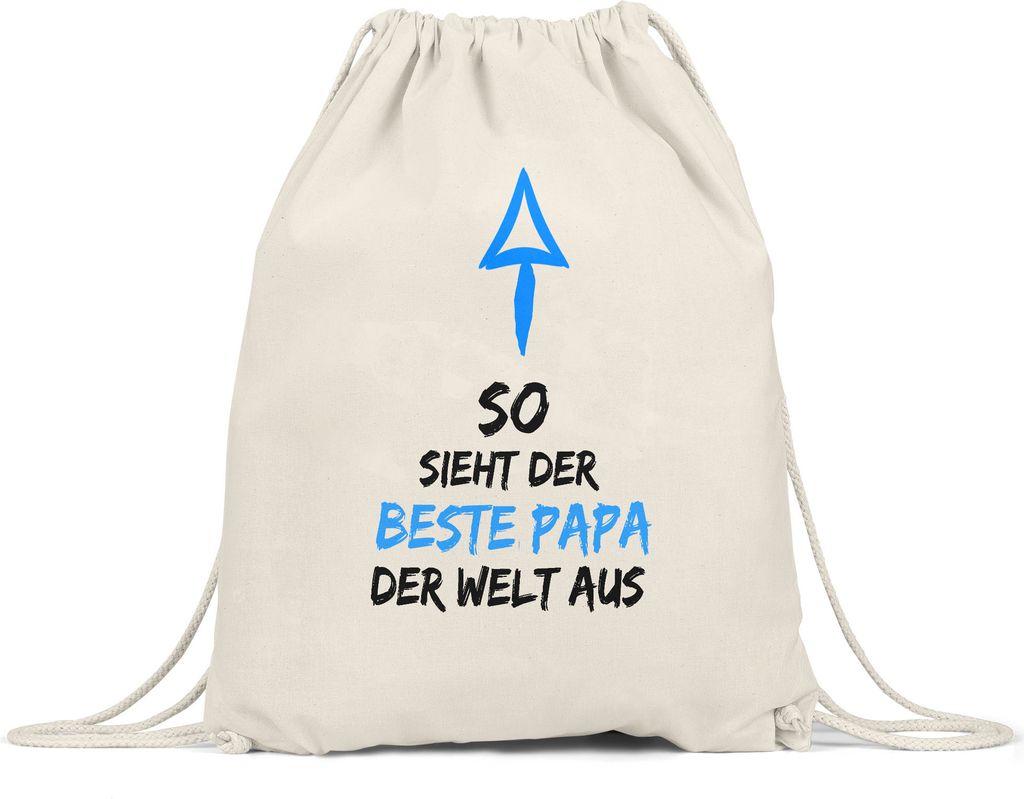 So Sieht Der Beste Papa Der Welt Aus Turnbeutel Gymsack Süßes Motiv Als Vatertagsgeschenk Bester Vater
