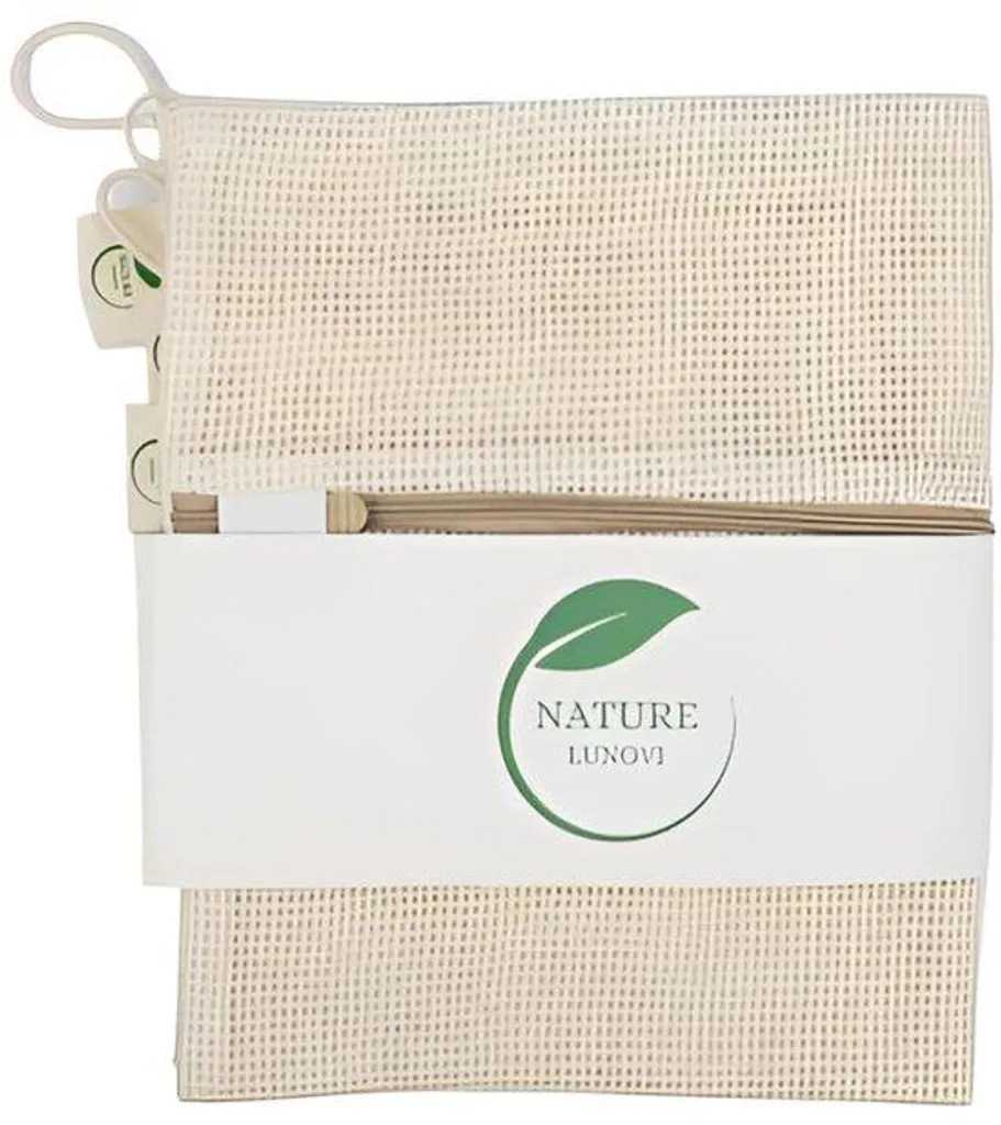 Lot de paniers en coton pour salle de bain et chambre - 3 tailles
