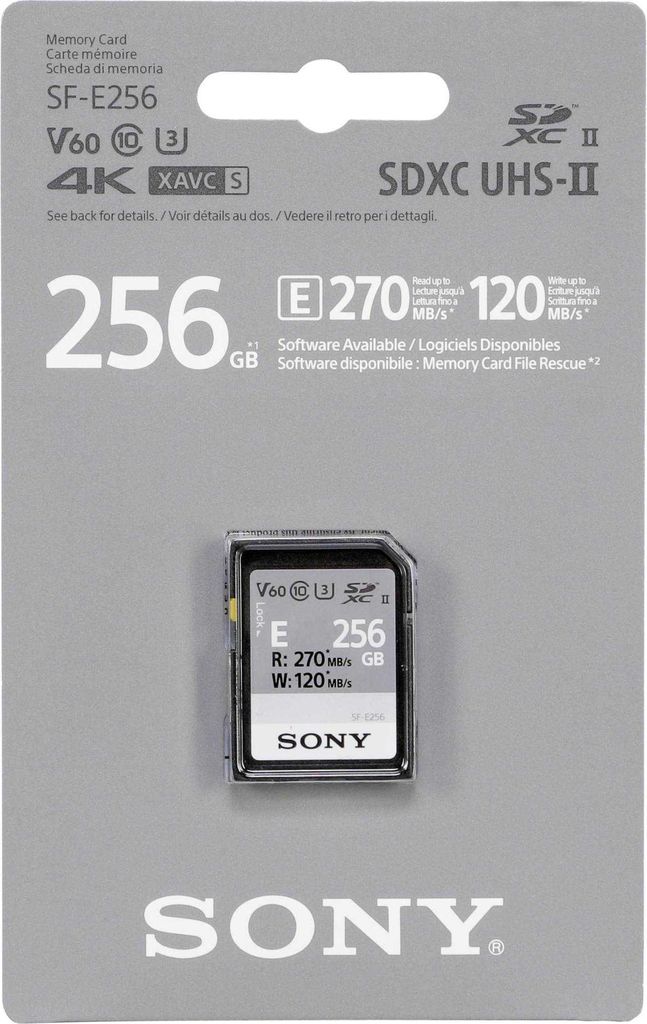 Sony SF-E Series SF-E256 - Carte mémoire flash - 256 Go - Image du produit 
