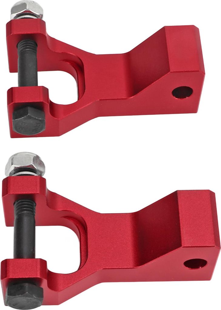 2-teiliges ATV-Fronttieferlegungsset 3,5-Zoll-Absenkung aus Aluminiumlegierung als Ersatz für Raptor 660 660R YFM660R 2001-2005 Rot