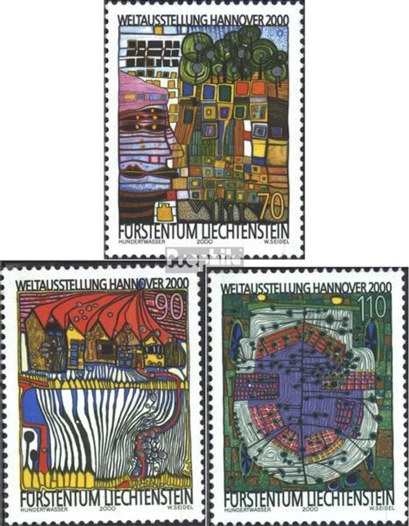Briefmarken Liechtenstein 2000 Mi 1235-1237 (kompl.Ausg.) Produktbild 