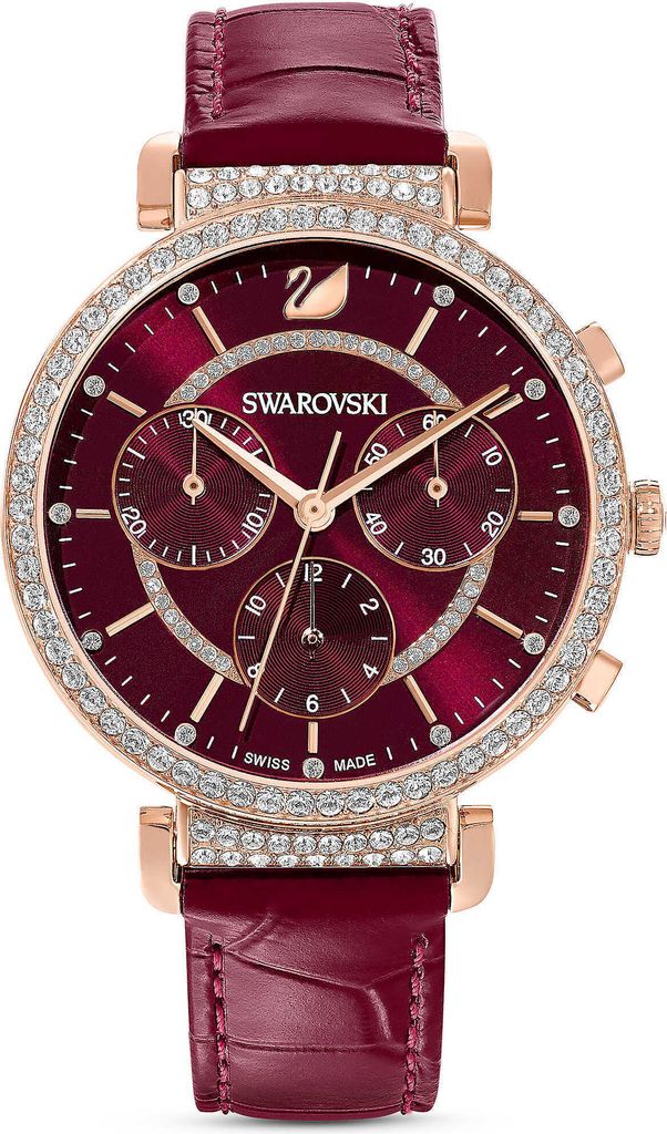 Swarovski Damen Chronograph Armbanduhr Rot Artikelnummer 5580345
