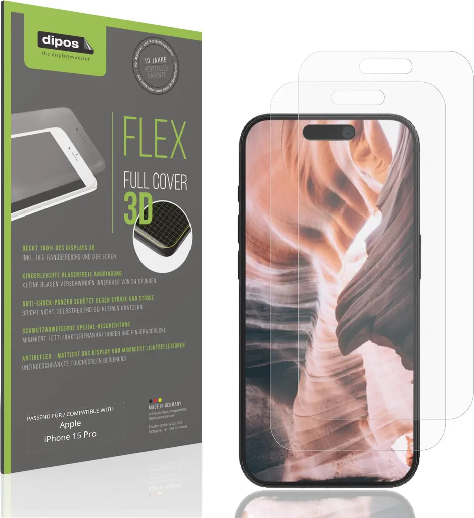 Vetro Flessibile 9H Dipos I Pellicola Protettiva Compatibile Con Huawei P Smart (2021 Pellicola Tedesca Garanzia 10 Anni