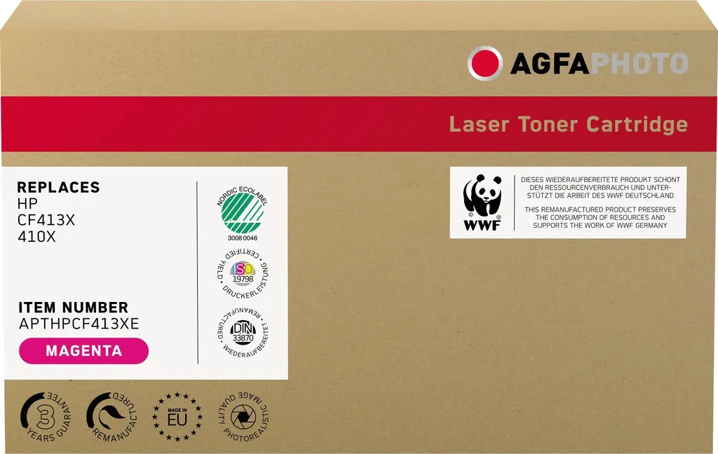 Toner Alternativo HP 410X CF413X AgfaPhoto | 5000 Pagine Alta Resa