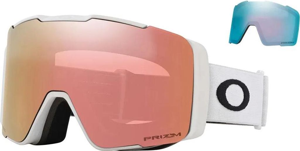 Oakley Goggles Line Miner Pro M Skibrille Weiß Prizm Rose Gold/CAT3 + Prizm Sapphire/CAT3 Weiß Prizm Rose Gold/CAT3 + Prizm Sapphire/CAT3