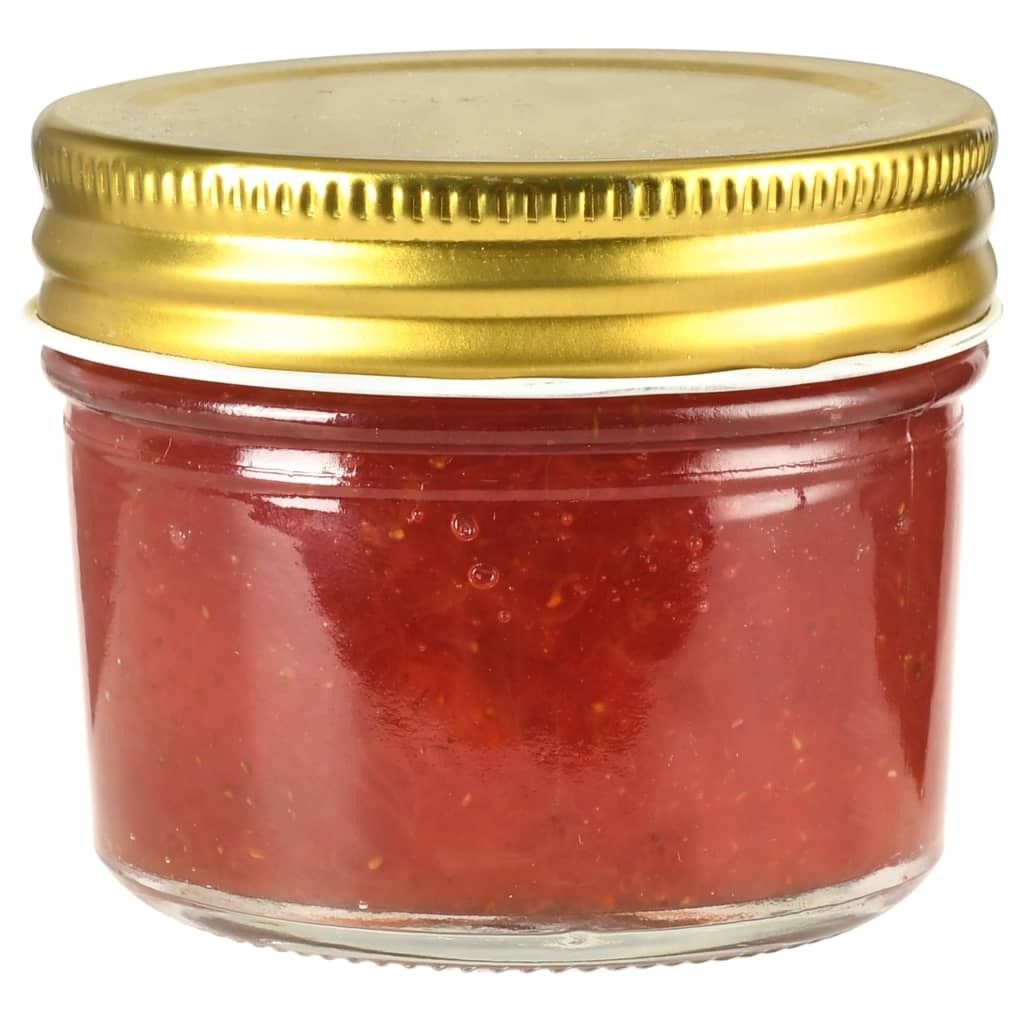 "SALE 2026"Marmeladengläser - Gold Marmeladengläser mit goldenen Deckeln 24er-set 110 ml Stabli Möbel7662919