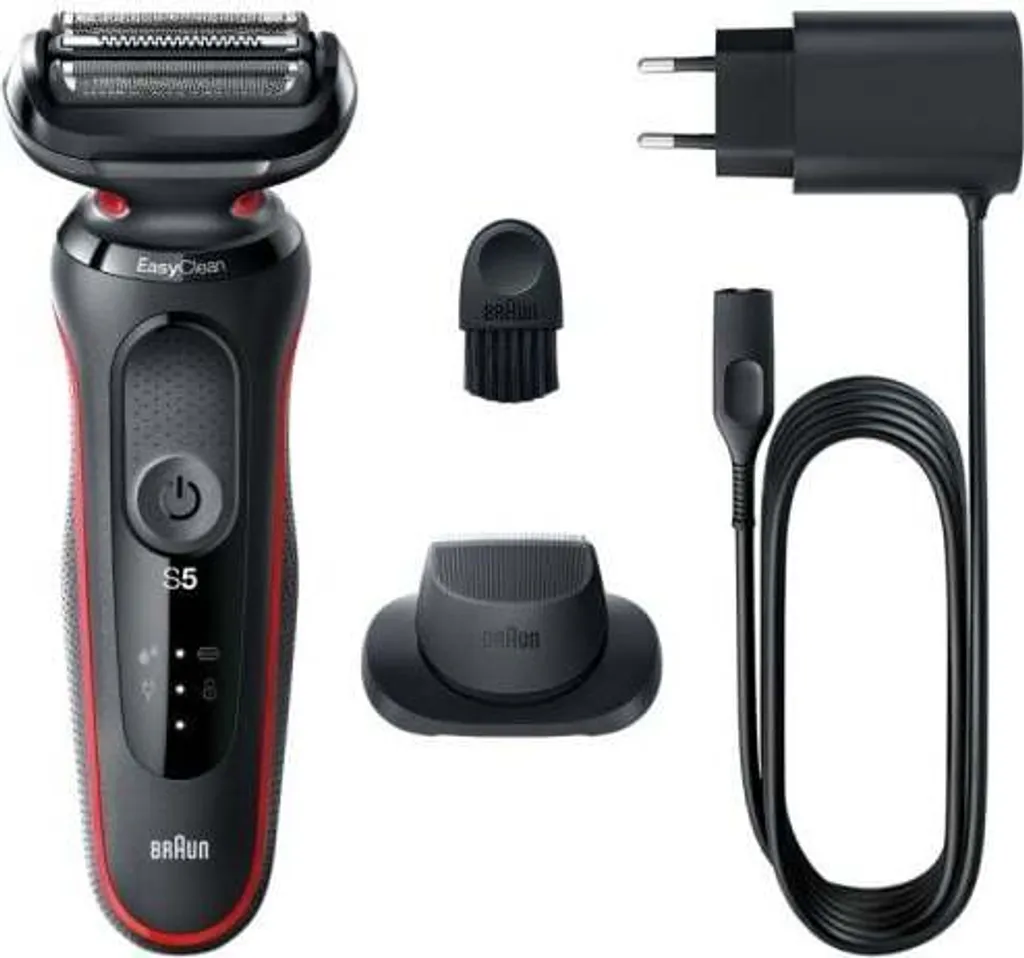 Rasoir à Grille Braun Series 5 51-R1200S Étanche et Tondeuse de Précision