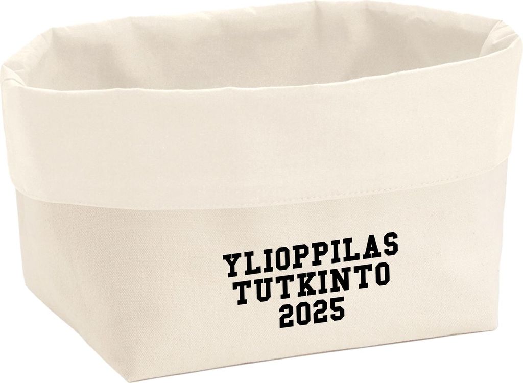 Huuraa Organizer Ylioppilastutkinto 2025 Abschluss Finnland 3 Liter Medium Canvas Baumwolle Utensilo Geschenkidee