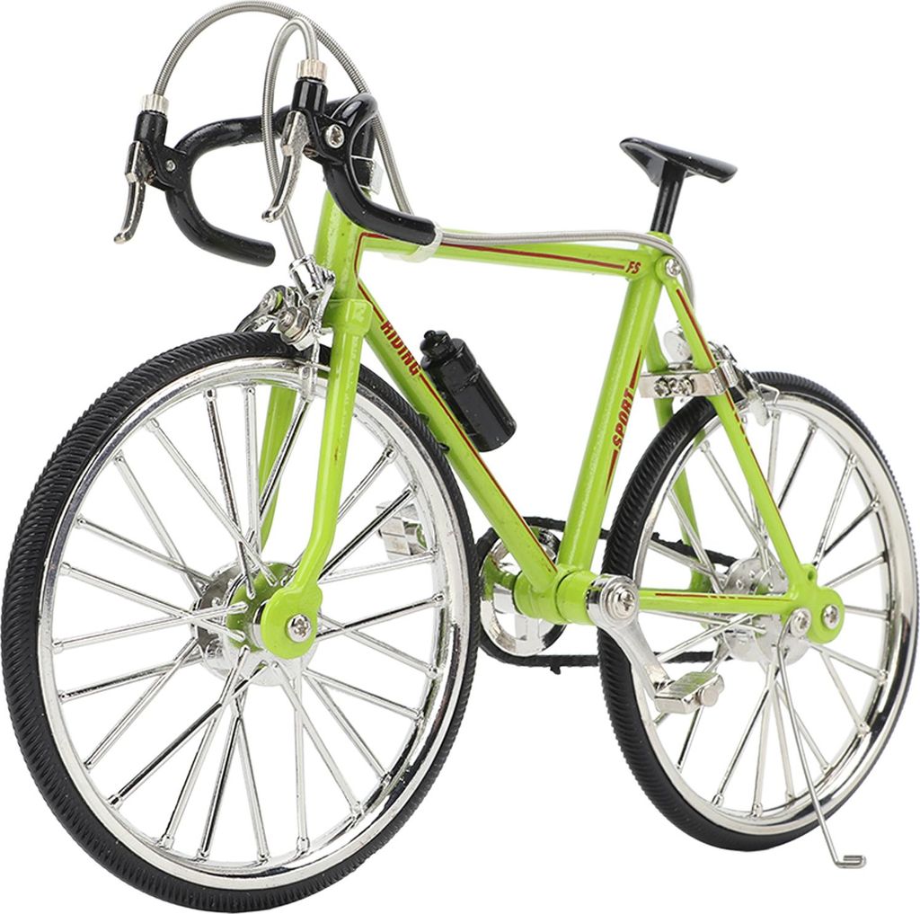 Fahrradmodell Ornament abtrennbar 3D -Auto 11,5x19.5 cm für alle Altersgeburtstagsgeschenke Schreibtisch Dekoration Grün Grün