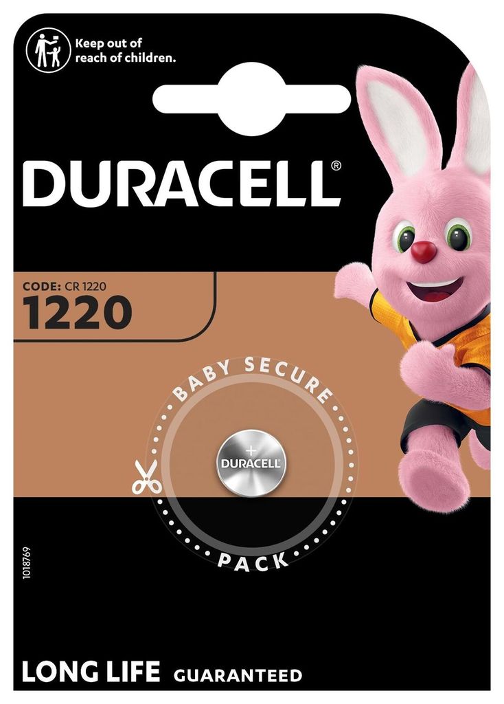 1 Duracell CR1220 Lithium 3V Batterie