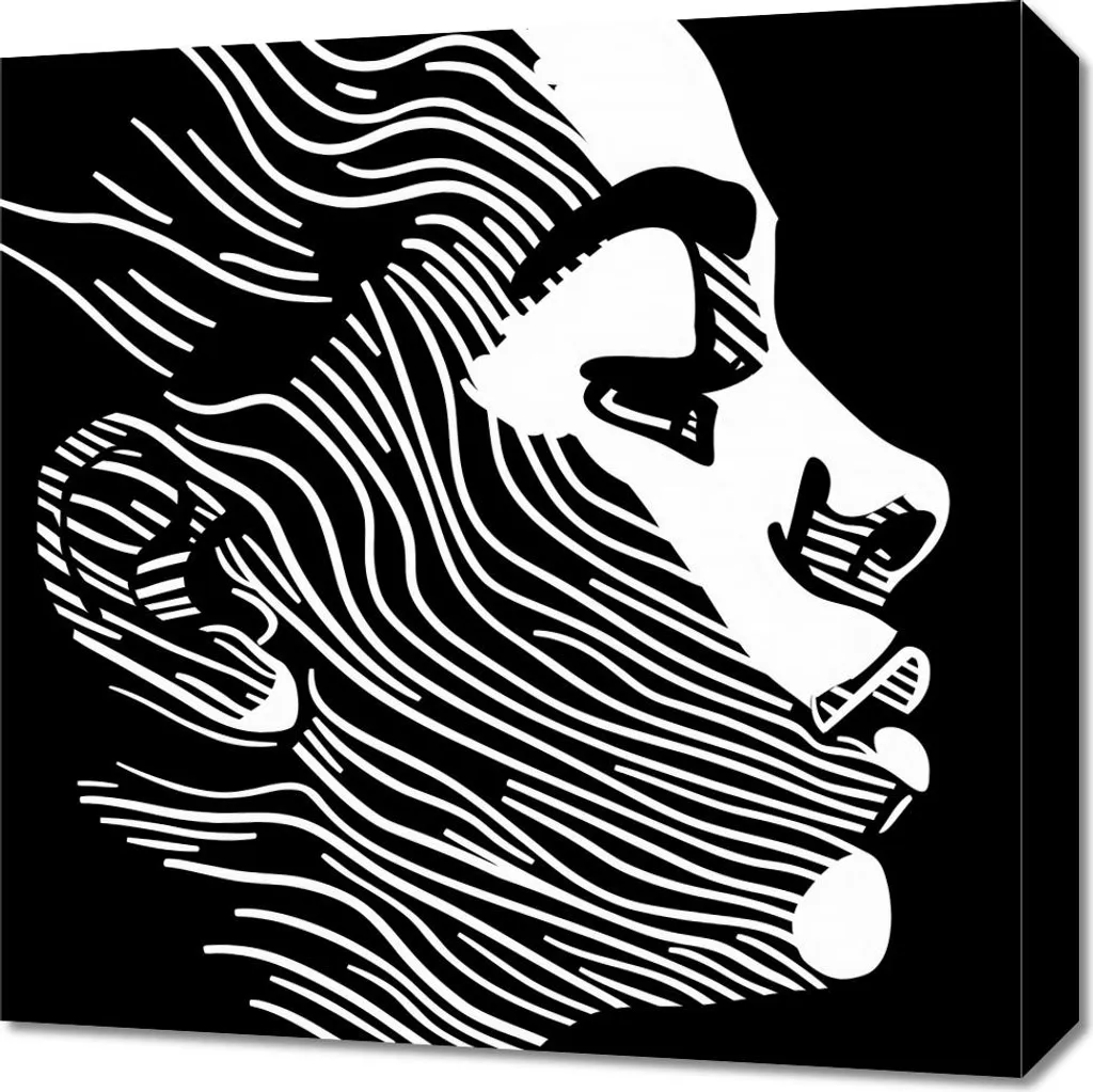 Quadro 50x50 cm Linee di Espressione - Arredo Moderno Tela Canvas