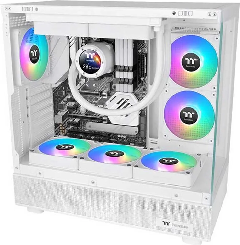 Kit 3 Ventole 140mm Thermaltake CT140 EX Reverse ARGB Sync White - 3