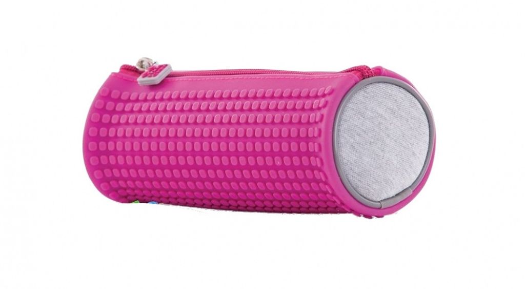 Pixie Crew Fuchsia & Grau Rundes Federmäppchen Produktbild 