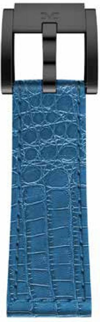 TW Steel Marc Coblen Armband Uhrenband Leder 22 MM Kroko blau LB_BL_K_B