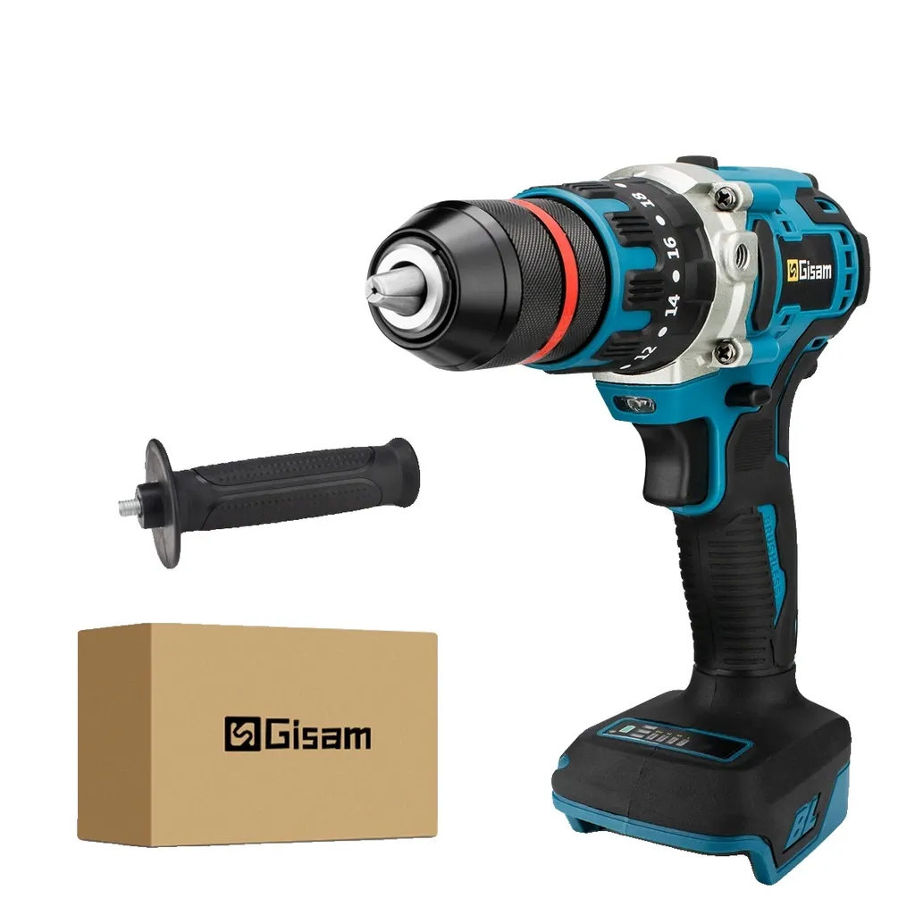 Trapano a percussione a batteria, coppia di 480 NM, motore brushless da 18 V, senza batteria Senza presa di corrente