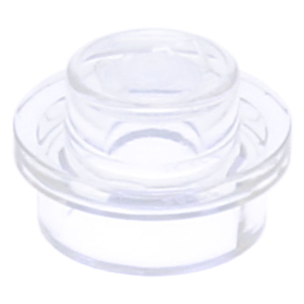 500x LEGO Bauplatte rund 1x1, Transparent Produktbild 