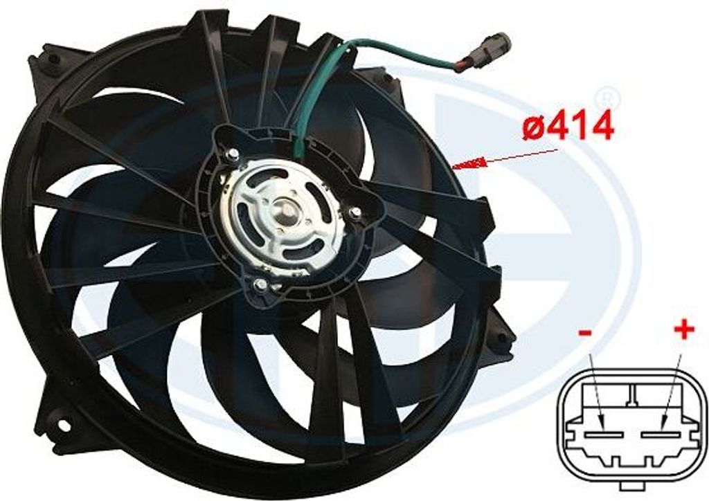 ERA 352011 Lüfter Motorkühlung Kühlerlüfter für CITROËN Produktbild 